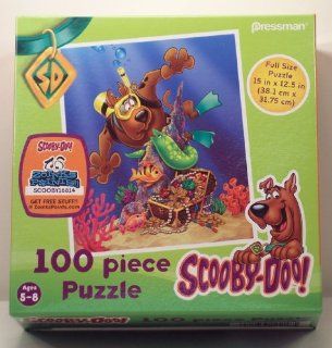Scooby Doo Scuba Diving for Under Sea Treasure 100 Piece Puzzle: Toys & Games