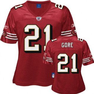 Frank Gore Red Reebok Replica San Francisco 49ers Women's Jersey   X Large : Athletic Jerseys : Sports & Outdoors