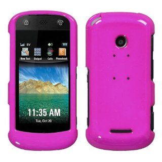 Hard Plastic Snap on Cover Fits Motorola W835 Crush Solid Hot Pink SprintUS Cellular Cell Phones & Accessories