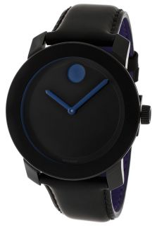 Movado 3600133  Watches,Womens Bold Black Dial Black Genuine Leather, Casual Movado Quartz Watches