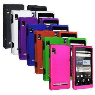 Importer520 7in1 Combo Colorful Rubberized Snap On Hard Protective Cover Case Cell Phone for Motorola Droid 2 A955: Cell Phones & Accessories