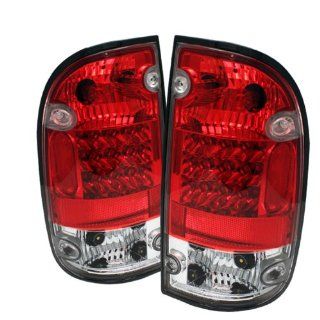 Toyota Tacoma 2001 02 03 LED Tail Lights   Red Clear: Automotive