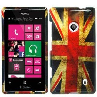 BRITISH FLAG HARD GLOSSY PHONE CASE COVER FOR NOKIA LUMIA 521 + SCREEN PROTECTOR [In Casesity Retail Packaging]: Everything Else