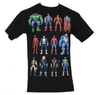Marvel Comics Mens T Shirt   16 Bit Character Collection: Clothing