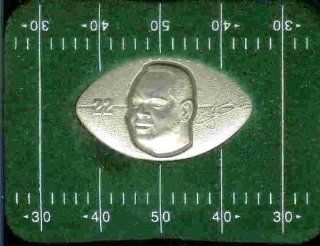 1996 Highland Mint "LIMITED EDITION" NFL Football Collectible Football Shaped Coin Silver with Diamon Stud Chip Earring : Emmitt Smith  Dallas Cowboys   Hall of Fame : Sports & Outdoors