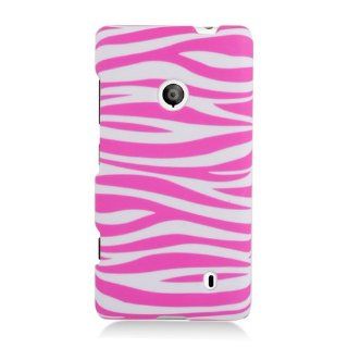 Pink Zebra Hard Case Cover for Nokia Lumia 521 +Pen Stylus Cell Phones & Accessories