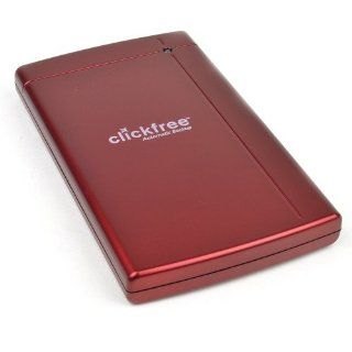 Clickfree Automatic Backup 500 GB Portable External Hard Drive 523R 1004 100 (Deep Red): Computers & Accessories