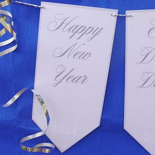 happy new year bunting by daisyley