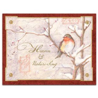 Boxed Christmas Cards by LANG: "LITTLE RED BREAST" w/ beautiful artwork by Susan Winget: Health & Personal Care