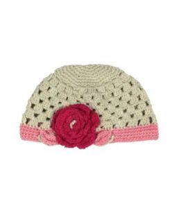 RuffleButts Baby Girl Handmade Crocheted Ella Grace Beanie: Infant And Toddler Hats: Clothing