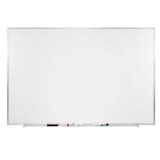 Traditional Centurion 4'x10' Aluminum Frame Porcelain Markerboard   4 Markers & Eraser : Dry Erase Boards : Office Products
