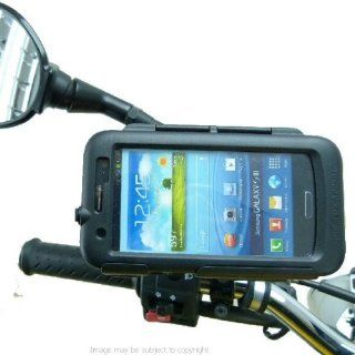 Waterproof Tough Case Motorcycle / Moped / Scooter / Bike Mirror Mount for Samsung Galaxy S3 GT i9300 / SGH i747 / SCH i535 / SPH L710 / SGH T999: Cell Phones & Accessories