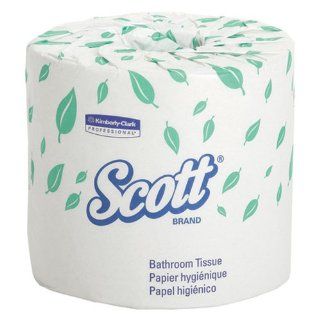 Kimberly Clark Scott 13607 2 Ply Standard Roll Bathroom Tissue, 4 3/32" Length x 4" Width, White (20 Rolls of 550): Industrial & Scientific