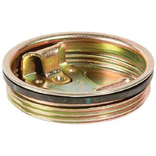 New Pig DRM541 Plated Steel Drum Bung, 2" Diameter, Silver (Box of 10) Drum And Pail Lids