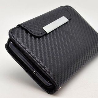 Carbon Wallet Flip Hard Case Cover for Samsung Galaxy S2 D710 + Pen Stylus: Cell Phones & Accessories