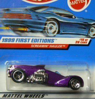 Mattel Hot Wheels 1999 First Editions 1:64 Scale Purple Screamin Hauler 15/26 Die Cast Car: Toys & Games