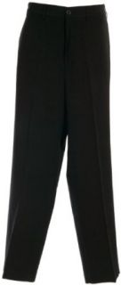 Tehama Men's Flat Front Microfiber Pant (Black, 36x30) : Golf Pants : Clothing