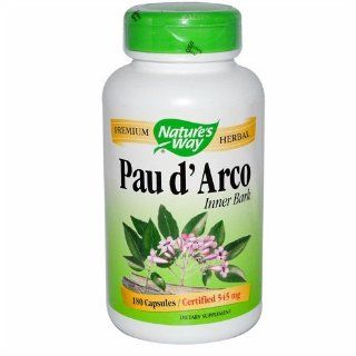 Nature's Way   Pau D'Arco Inner Bark, 545 mg, 180 capsules: Health & Personal Care
