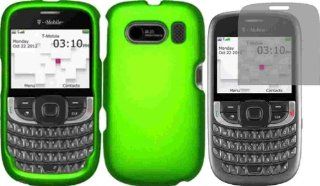 For ZTE Aspect F555 Hard Cover Case Neon Green + LCD Screen Protector Accessory: Cell Phones & Accessories