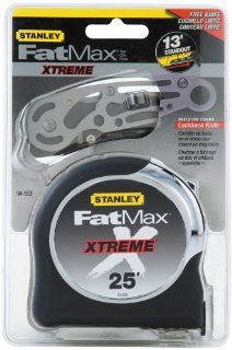 Stanley 94 553 25 Foot FatMax Xtreme Tape Rule with Free Skelaton Knife   Tape Measures  