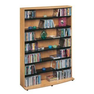 Wall CD DVD Blu Ray Movie Multi Media Storage Organizer Tower Rack Cabinet without doors   Adjustable Shelves : Standing Shelf Units : Everything Else