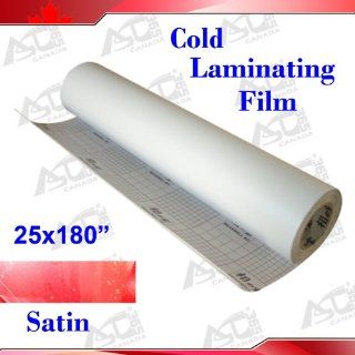 180x25" 3Mil Satin Matt Paper Adhesive Glue Vinyl Cold Laminating Film Laminator 026011 : Laminating Machines : Office Products