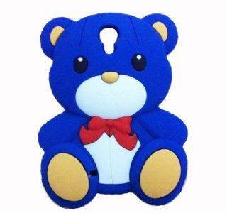 HJX i9500 S4 3D Blue Teddy Bear Hybrid Case Cover for Samsung Galaxy S4 SIV I9500 + Gift 1pcs Insect Mosquito Repellent Wrist Bands bracelet: Cell Phones & Accessories