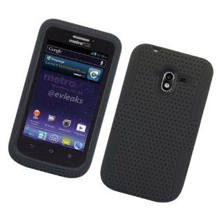ZTE Avid N9120 Hybrid Case Black Tpu Black Net [Include Free Gift Stylus Pen]: Cell Phones & Accessories