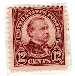 Postage Stamps United States. One Single 12 Cents Brown Violet Grover Cleveland Stamp Dated 1923, Scott #564.: Everything Else