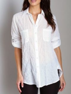 Duck & Weave Button Down Shirt White at  Womens Clothing store