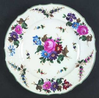 Schlaggenwald Scl21 Dinner Plate, Fine China Dinnerware   Bright Floral,Green Tr