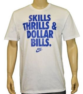 Nike Men's Skills Thrills Dollar Bills Shirt White XL : Fashion T Shirts : Sports & Outdoors