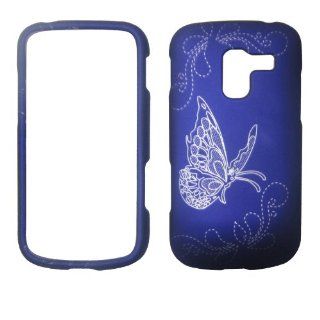Silver Butterfly On Purple Samsung Galaxy Exhilarate I577 At&t Case Cover Hard Phone Case Snap on Cover Rubberized Touch Faceplates: Cell Phones & Accessories