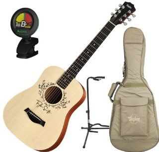 Taylor TSBT Taylor Swift Baby Taylor Acoustic Guitar w/Gig Bag, Tuner, and Stand: Musical Instruments