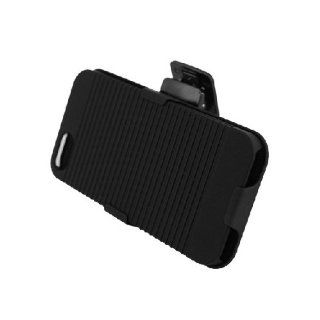 Apple iPhone 5 Black Kickstand Holster Cover Case: Cell Phones & Accessories