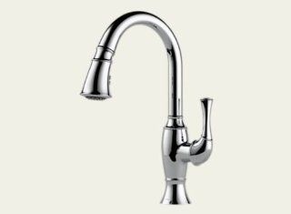 Brizo 63003LF PC Talo Kitchen Faucet with Pullout Spray, Chrome   Touch On Kitchen Sink Faucets  