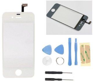 Touch Screen Glass Digitizer Replacement for iPhone 4S White   For All Carriers: Cell Phones & Accessories