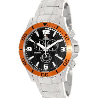 Swiss Precimax Men's 'Tarsis Pro' Orange Bezel Swiss Chronograph Watch Swiss Precimax Men's More Brands Watches