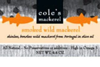 Cole's Smoked Mackerel in Olive Oil, 4.4 Ounce (Pack of 5) : Fish Seafood : Grocery & Gourmet Food