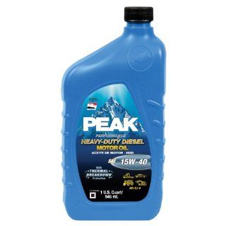 Peak P4MJ576 SAE 15W 40 CJ 4 Heavy Duty Motor Oil   1 Quart Bottle, (Case of 6): Automotive