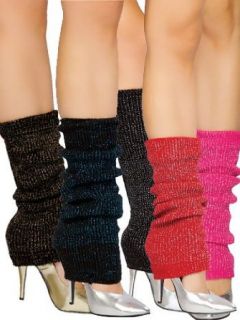 Striped Sparkle Leg Warmers   ONE SIZE: Clothing