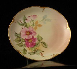 Pickard 8 1/2" Antique Bavarian Floral Porcelain Plate   Circa 1905 1910: Kitchen & Dining