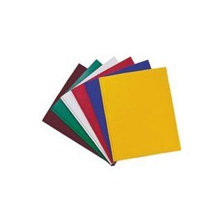 Top Flight 577/100 Two pocket Portfolio W/tang   Assorted (Pack of 100) : Project Folders : Office Products