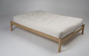 Pecos Lite Oak Platform Bed Frame   Queen: Home & Kitchen