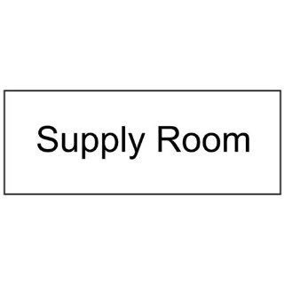 Supply Room Black on White Engraved Sign EGRE 586 BLKonWHT Wayfinding : Business And Store Signs : Office Products