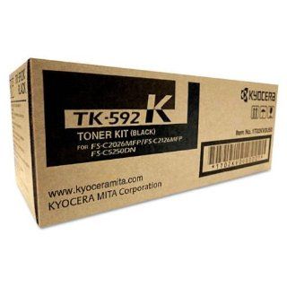 Kyocera TK 592K Black Toner for Use In FSC2026MFP FSC2126MFP 7,000 Page Yield Al: Electronics