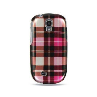 Hot Pink Plaid Hard Cover Case for Samsung Gravity SMART SGH T589: Cell Phones & Accessories