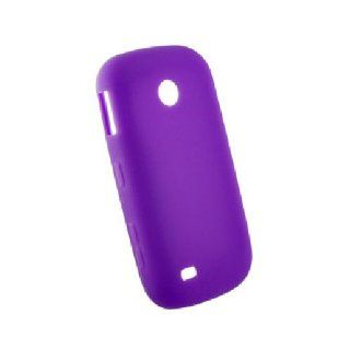 Purple Soft Silicone Gel Skin Cover Case for Samsung Eternity II 2 SGH A597: Cell Phones & Accessories