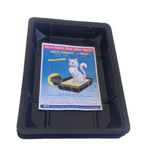 Argee RG606 Kitty Lounge 50 Pack Disposable Litter Tray, Black : Litter Box Liners : Pet Supplies
