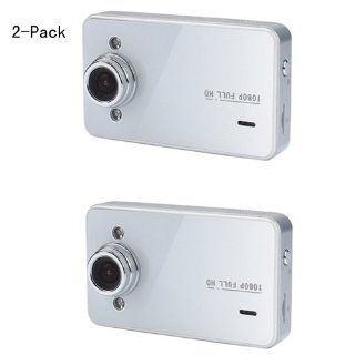Chelong CL 606DV D 1080P Car DVR Recorder with 2.7LTPS LCD 140 Degree Wide Angle Lens (White) 2 Pack  Vehicle On Dash Video 